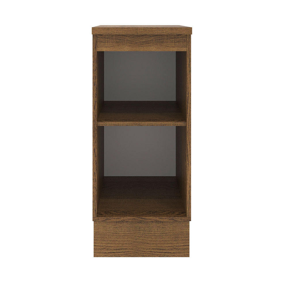 Balcão Madesa Agata 35 cm 1 Porta Rustic/Preto