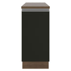 Balcão Madesa Glamy 35 cm 1 Porta Rustic/Preto