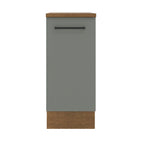 Balcão Madesa Agata 35 cm 1 Porta Rustic/Cinza