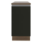 Balcão Madesa Glamy 40 cm 1 Porta Rustic/Preto