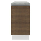 Balcão Madesa Glamy 40 cm 1 Porta Branco/Rustic