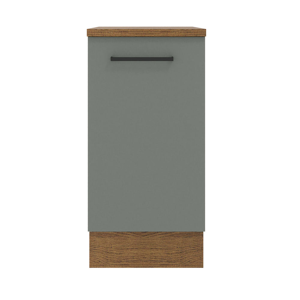Balcão Madesa Agata 40 cm 1 Porta Rustic/Cinza
