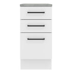 Balcão Madesa Agata 40 cm 3 Gavetas Branco