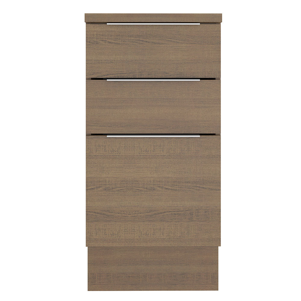 Balcão Madesa Stella 40 cm 3 Gavetas Rustic