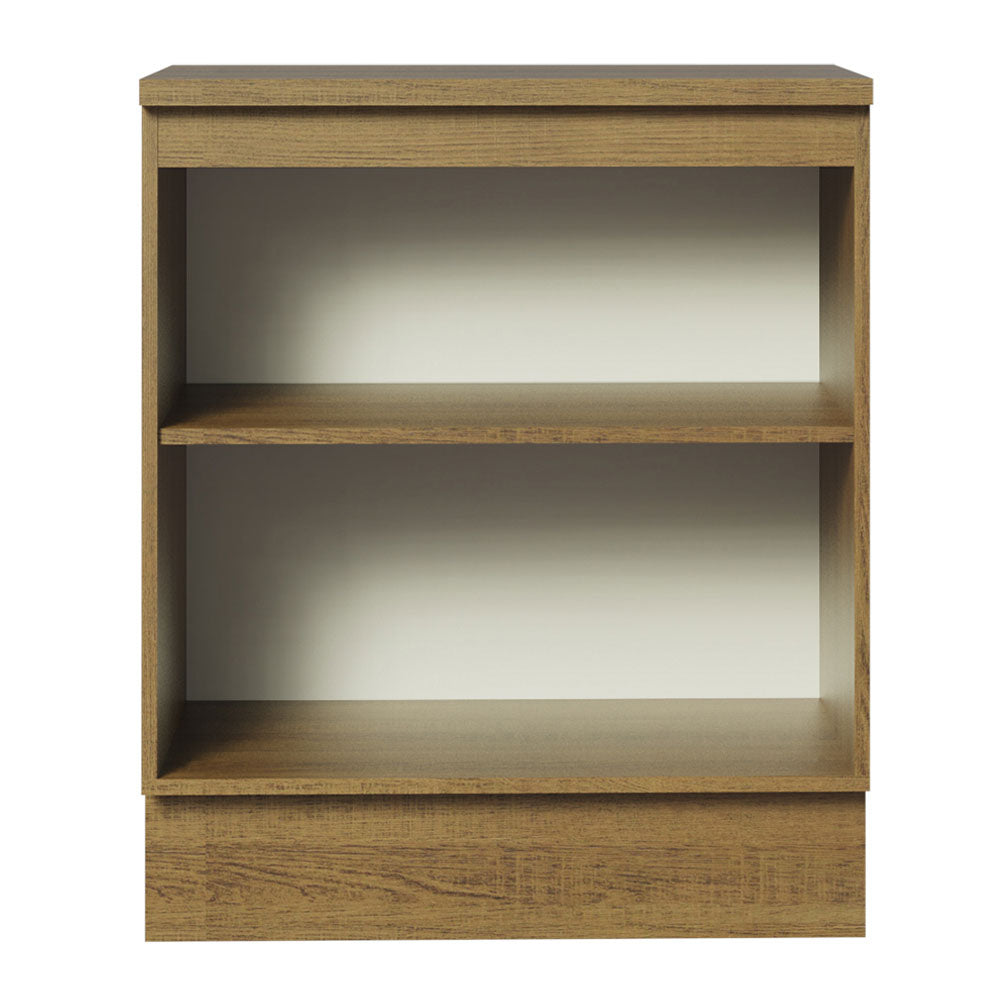 Balcão de Cozinha Madesa Agata 70 cm 2 Portas Rustic/Cinza