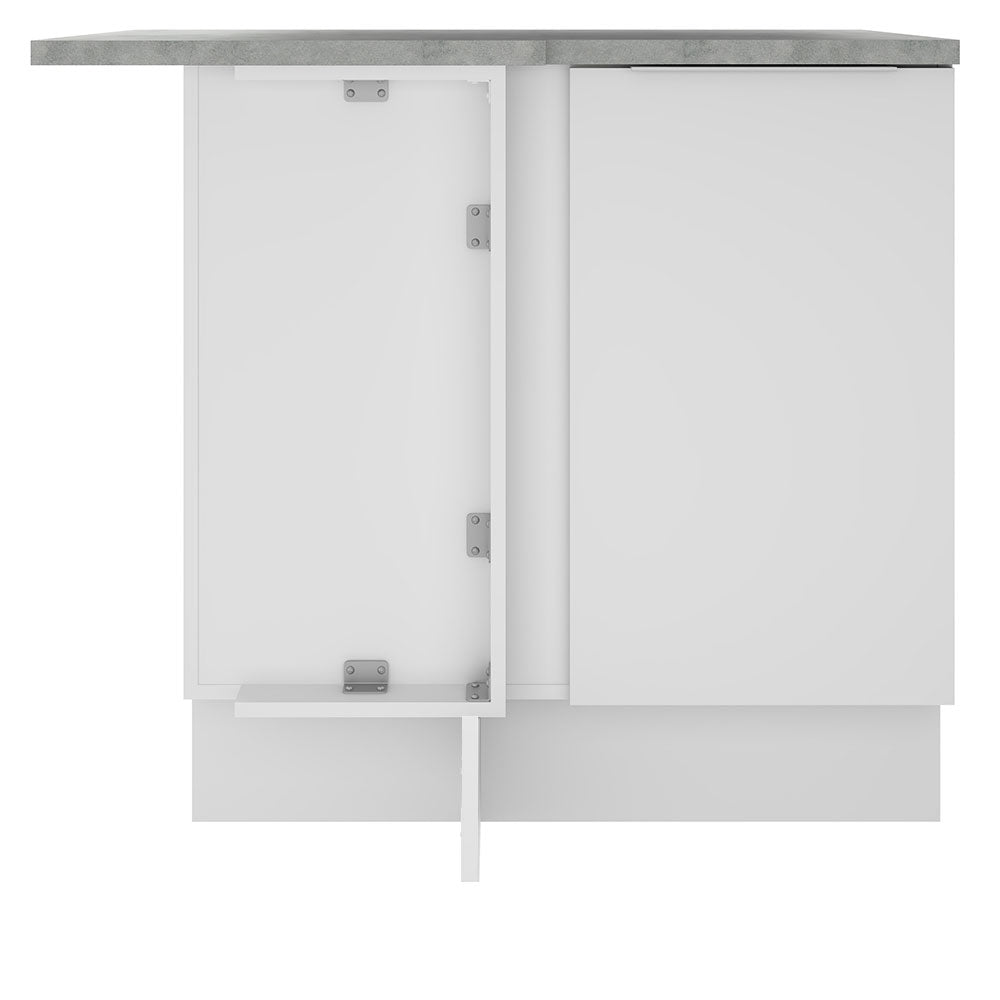 Balcão de Canto Madesa Stella 1 Porta Branco