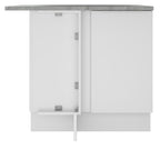 Balcão de Canto Madesa Stella 1 Porta Branco