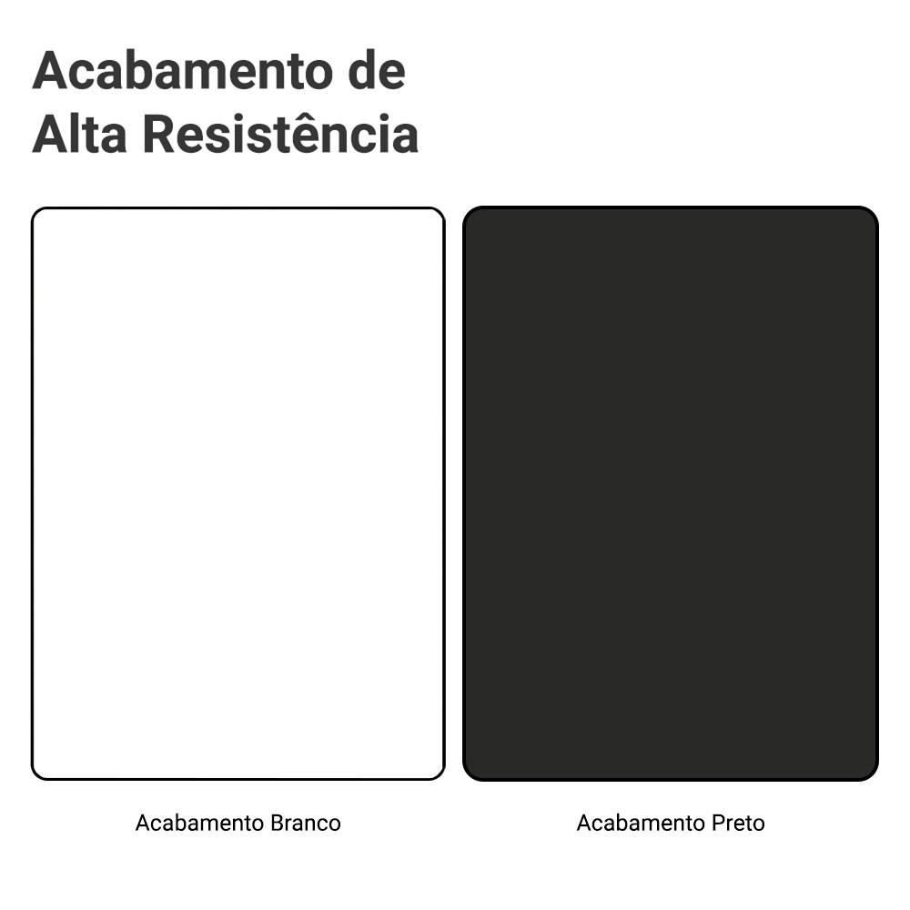 Balcão de Canto 1 Porta Branco/Preto Vik Madesa