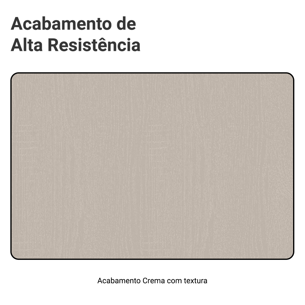 Balcão de Canto 1 Porta Com Pés Crema Nice Madesa