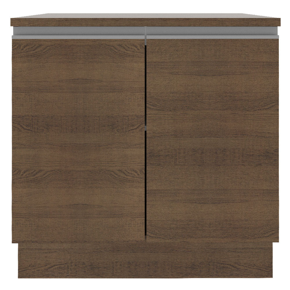 Balcão Madesa Glamy 80 cm 2 Portas Rustic