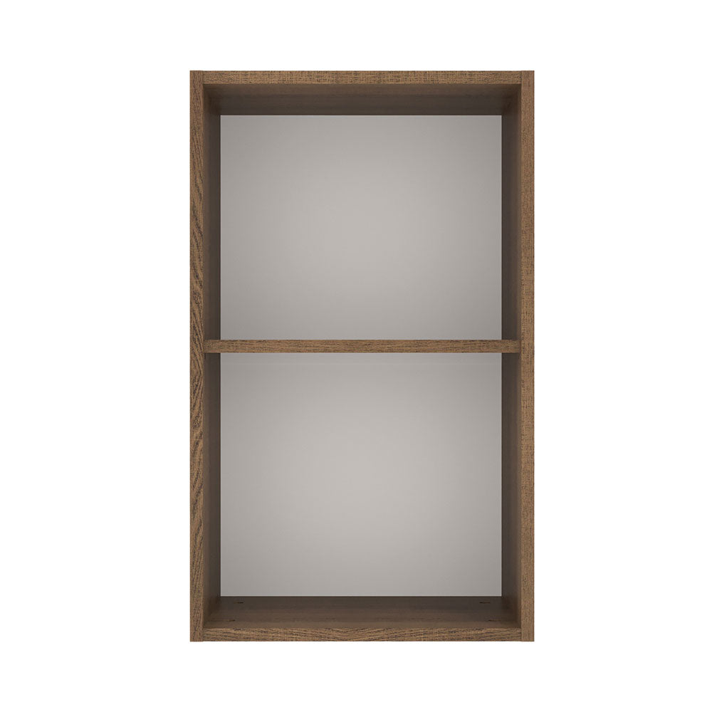Armário Aéreo Madesa Lux 40 cm 1 Porta Rustic/Branco Veludo