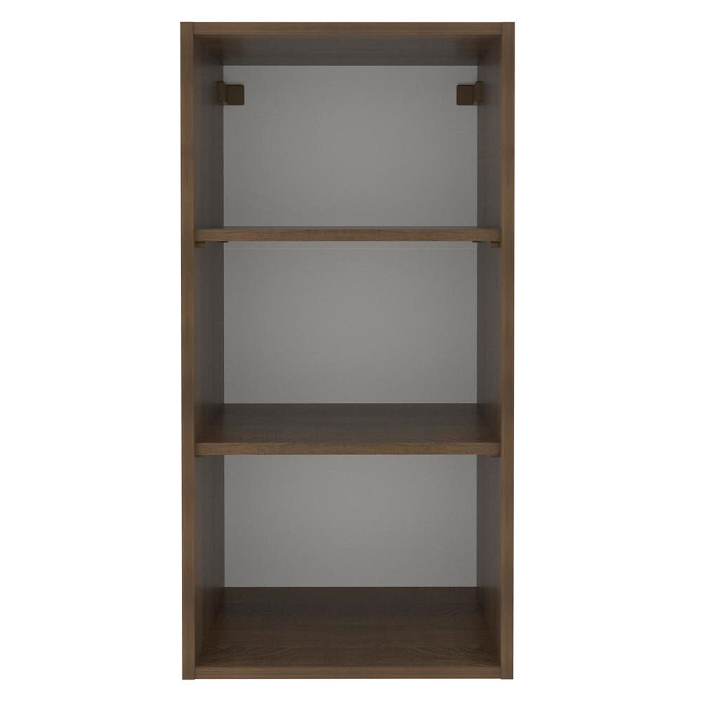 Armário Aéreo Madesa Lux 40 x 83 cm 1 Porta Rustic/Preto