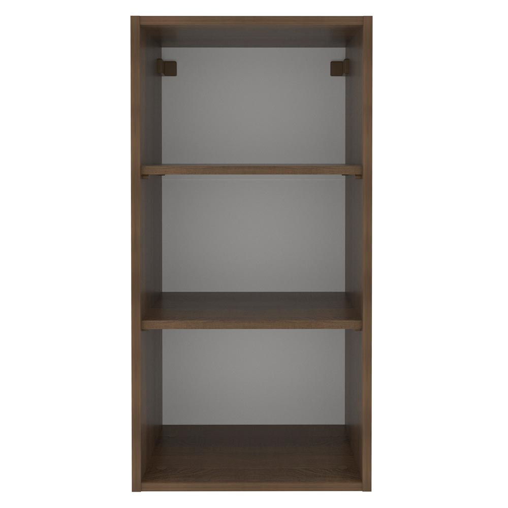 Armário Aéreo Madesa Lux 40 x 83 cm 1 Porta Rustic/Cinza