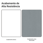 Armário Aéreo 50cm 1 Porta Branco/Cinza Agata Madesa