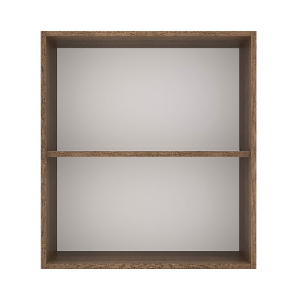 Armário Aéreo Madesa Lux 60 cm 1 Porta Rustic/Branco Veludo