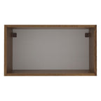 Armário Aéreo Madesa Lux 60 cm 1 Porta Basculante Rustic/Cinza
