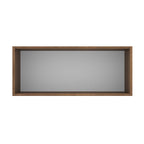 Armário Aéreo Madesa Lux 80 cm 1 Porta Basculante Rustic/Branco Veludo