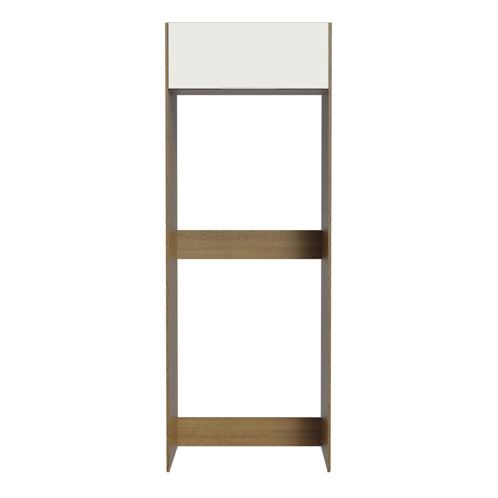 Porta-Geladeira Madesa Stella 1 Porta Basculante Rustic/Branco