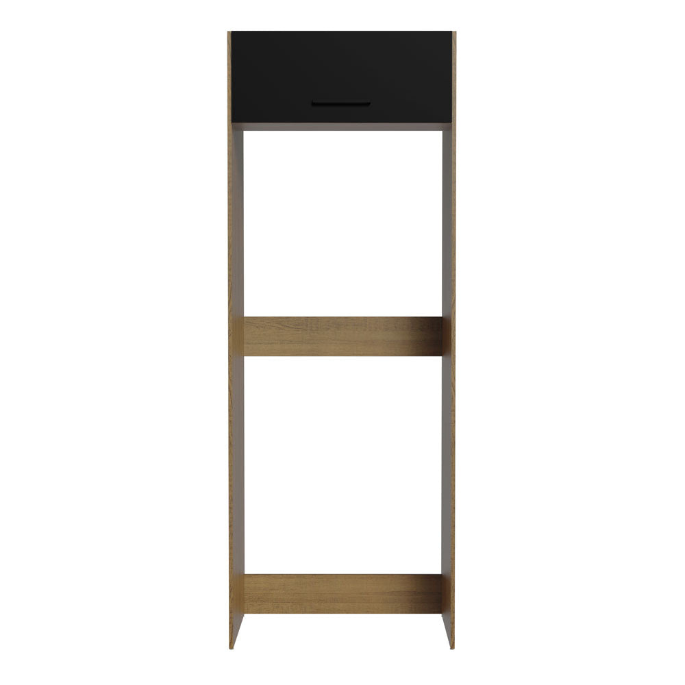 Porta-Geladeira Madesa Agata 1 Porta Basculante Rustic/Preto