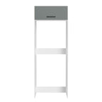 Porta-Geladeira Madesa Agata 1 Porta Basculante Branco/Cinza