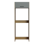 Porta-Geladeira Madesa Agata 1 Porta Basculante Rustic/Cinza