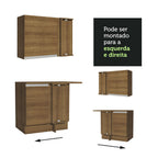 Armário de Cozinha Completa de Canto 349cm Rustic Glamy Madesa 06