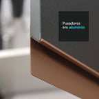 Armário de Cozinha Completa de Canto 402cm Preto Reims Madesa 02