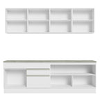 Armário de Cozinha Completa 240cm Branco Glamy Madesa 06