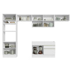 Armário de Cozinha Completa 350cm Branco Glamy Madesa 01