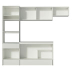Armário de Cozinha Completa 240cm Branco Topazio Madesa 01