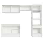 Armário de Cozinha Completa 260cm Branco Topazio Madesa 01
