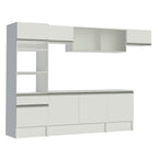 Armário de Cozinha Completa 300cm Branco Topazio Madesa 01