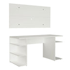 Mesa para Computador Gamer Madesa 9409 e Painel para TV até 50 Polegadas Branco