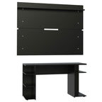 Mesa para Computador Gamer Madesa 9409 e Painel para TV até 65 Polegadas Preto