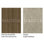 Conjunto Sala de Jantar Madesa Vivi Mesa Tampo de Madeira com 2 Cadeiras Rustic/Imperial