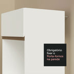 Armário de Cozinha Completa 250cm Branco Reims Madesa XA03