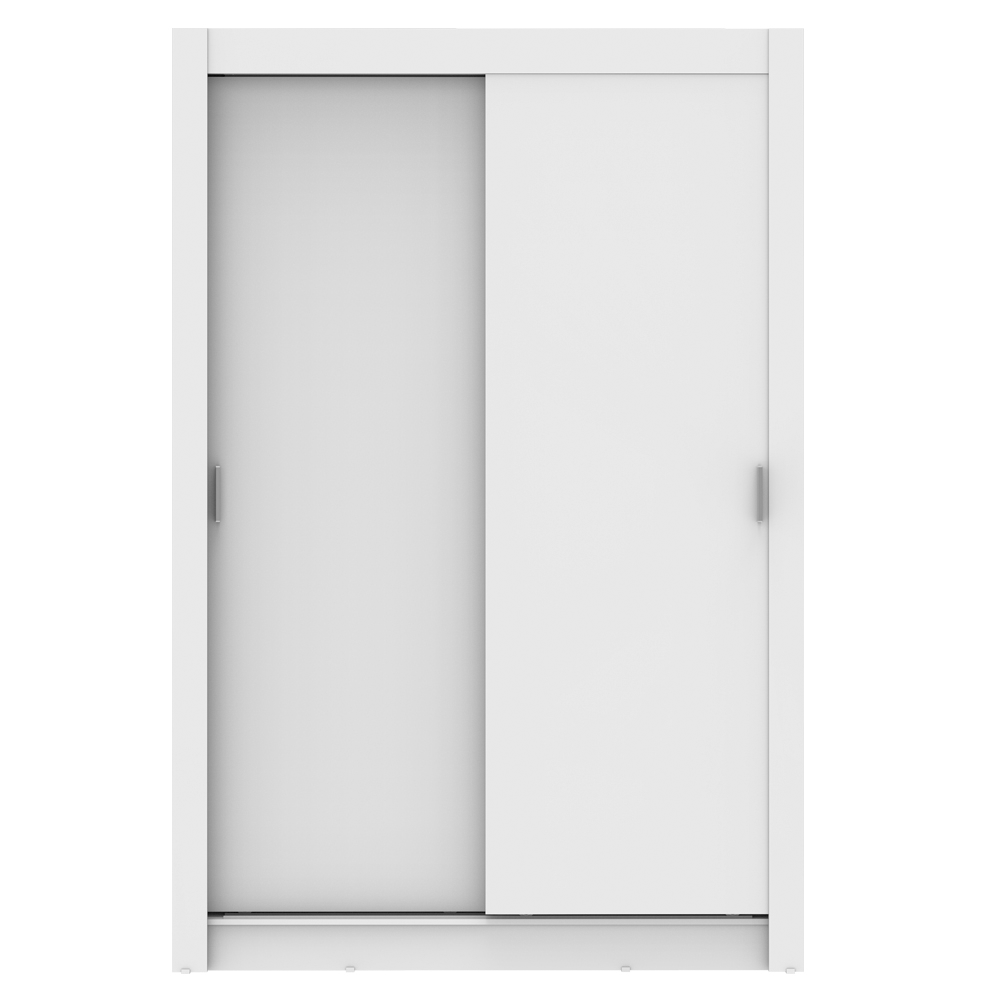 Guarda-Roupa Solteiro 2 Portas de Correr Branco Denver Madesa