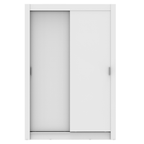 Guarda-Roupa Solteiro 2 Portas de Correr Branco Denver Madesa