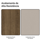 Guarda-Roupa Modulado 2 Portas com Espelho 4 Gavetas 4 Prateleiras Rustic/Crema Neo Madesa