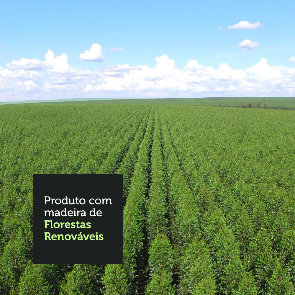 Guarda-Roupa Casal 3 Portas de Correr com Espelhos 2 Gavetas Branco/Preto Sublime Madesa