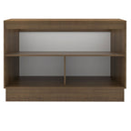 Balcão Gabinete Madesa Glamy 120 x 60 cm 2 Portas (Com Tampo) Rustic/Preto