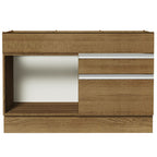 Balcão Gabinete de Pia 120 x 60 cm 1 Porta 2 Gavetas Rustic (Sem Tampo) Glamy Madesa
