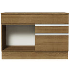 Balcão Gabinete 120 x 60 cm 1 Porta 2 Gavetas Rustic (Com Tampo) Glamy Madesa