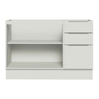 Balcão Gabinete de Pia Madesa Stella 120 x 60 cm 2 Portas e 3 Gavetas (Sem Tampo) Branco