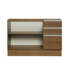 Balcão Gabinete de Pia Madesa Glamy 120 x 60 cm 2 Portas e 3 Gavetas (Sem Tampo) Rustic