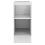 Balcão Madesa Agata 35 x 60 cm 1 Porta (Sem Tampo) Branco/Preto