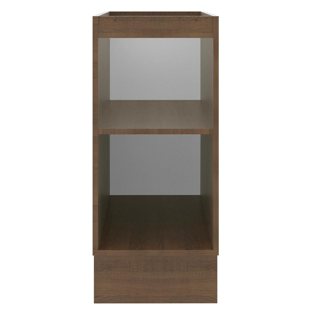 Balcão Madesa Lux 35 cm 1 Porta (Sem Tampo) Rustic/Preto
