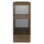 Balcão Madesa Lux 35 cm 1 Porta (Sem Tampo) Rustic/Preto