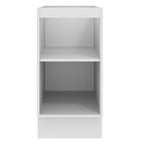 Balcão Madesa Agata 40 x 60 cm 1 Porta (Sem Tampo) Branco/Preto