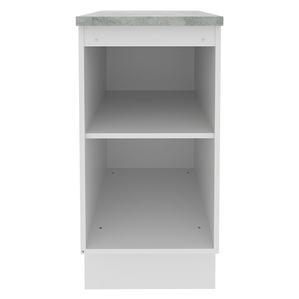 Balcão Madesa Glamy 40 x 60 cm 1 Porta (Com Tampo) Branco/Preto
